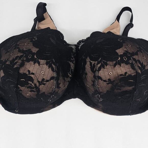 Torrid Curve Black and Tan Lace Bra - Picture 2 of 9